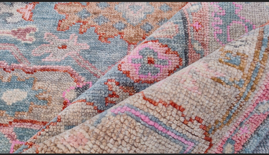 Turkish Knot Area Rug Handknotted Oushak Rug Luxuru Rug Living Room Rug