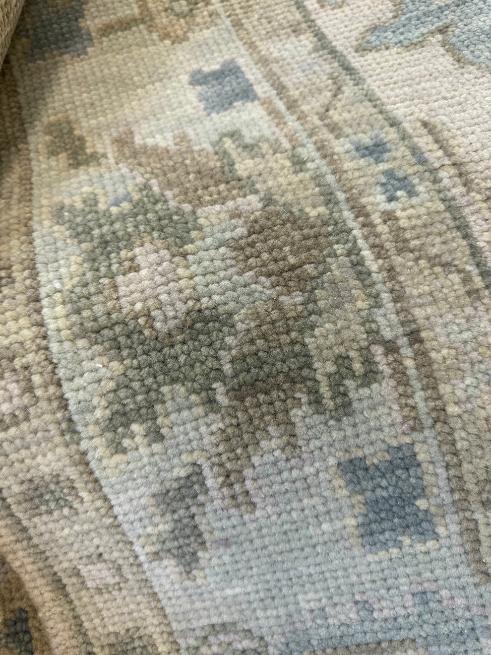 Handknotted Rug Turkish Knot Oushak Rug Traditional Area Rug Living Room Rug