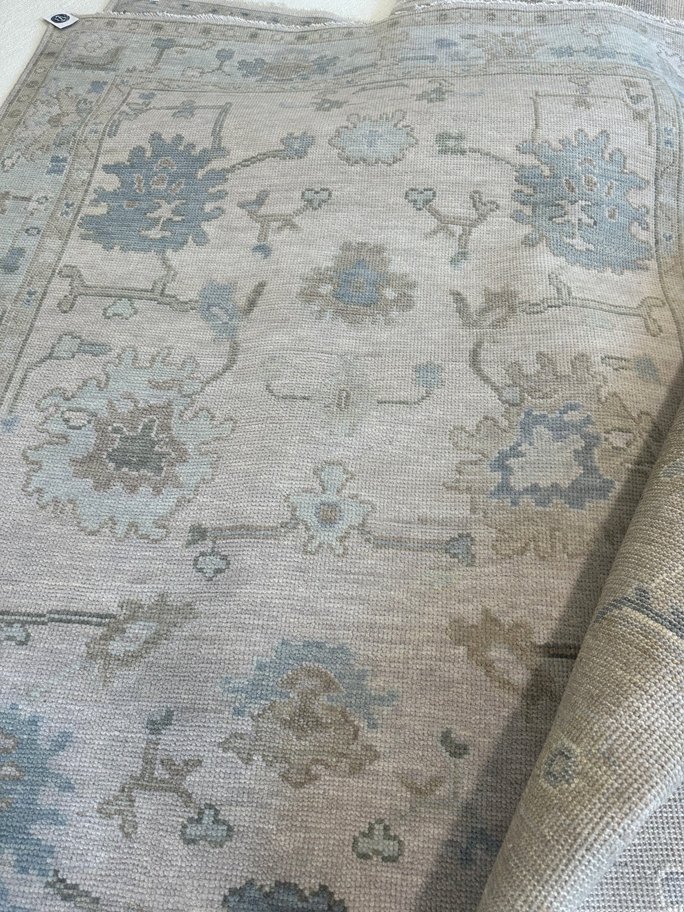 Handknotted Rug Turkish Knot Oushak Rug Traditional Area Rug Living Room Rug