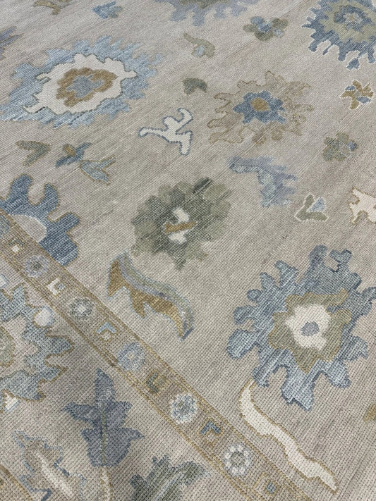 Traditional Handknotted  Rug Turkish Knot Oushak Rug  Area Rug Living Room Rug