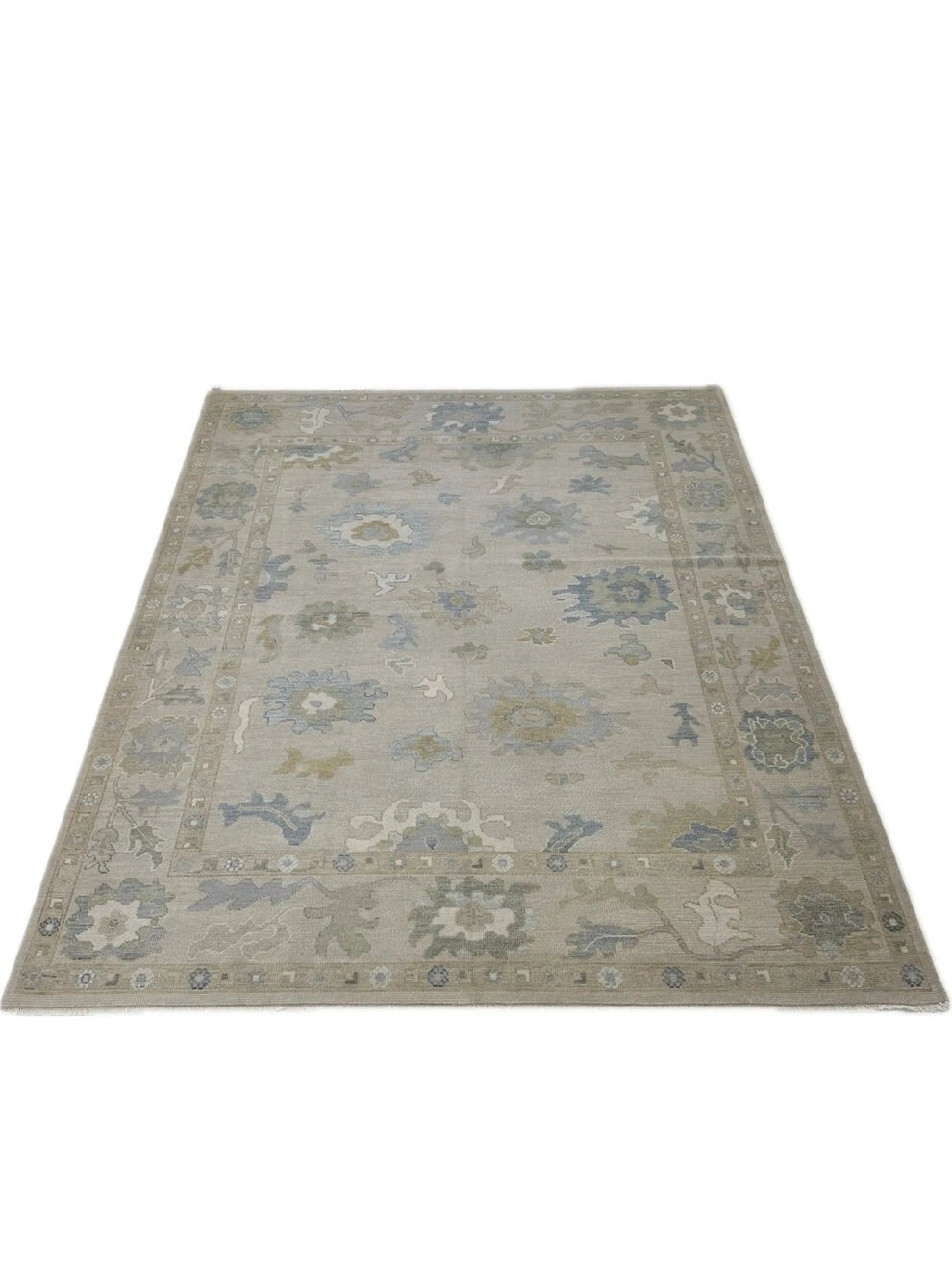Traditional Handknotted  Rug Turkish Knot Oushak Rug  Area Rug Living Room Rug