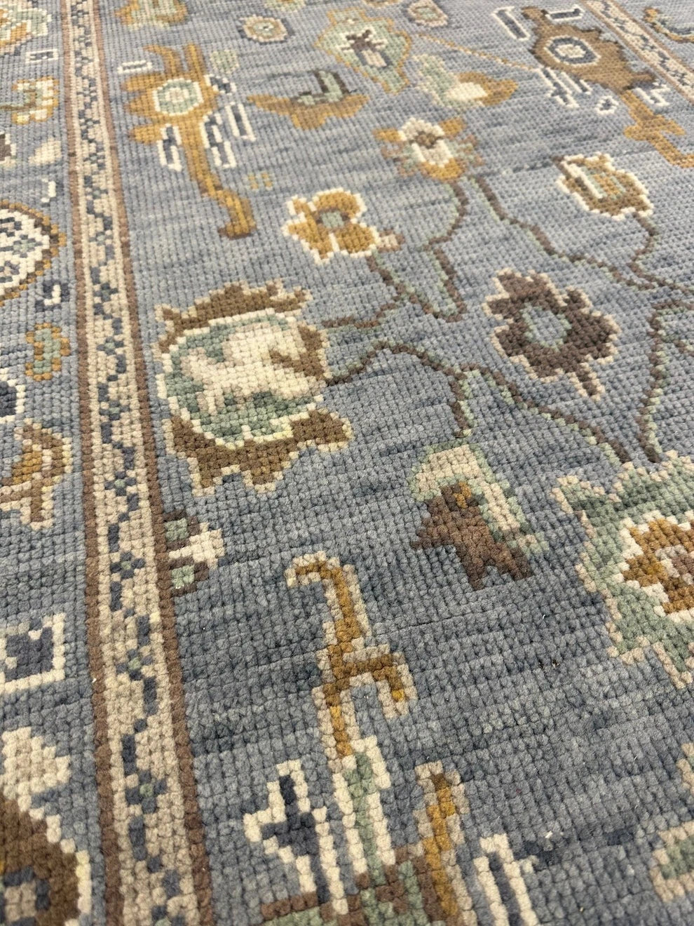 Oushak Rug 8x10 vintage Turkish Hand Knotted Antique Natural Large Area wool Rug