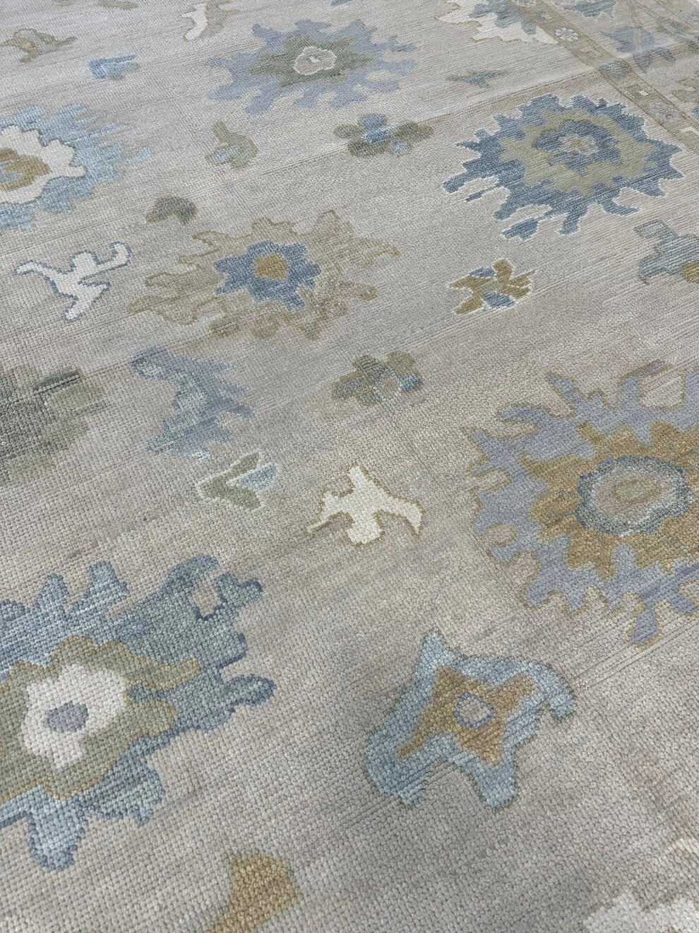 Traditional Handknotted  Rug Turkish Knot Oushak Rug  Area Rug Living Room Rug