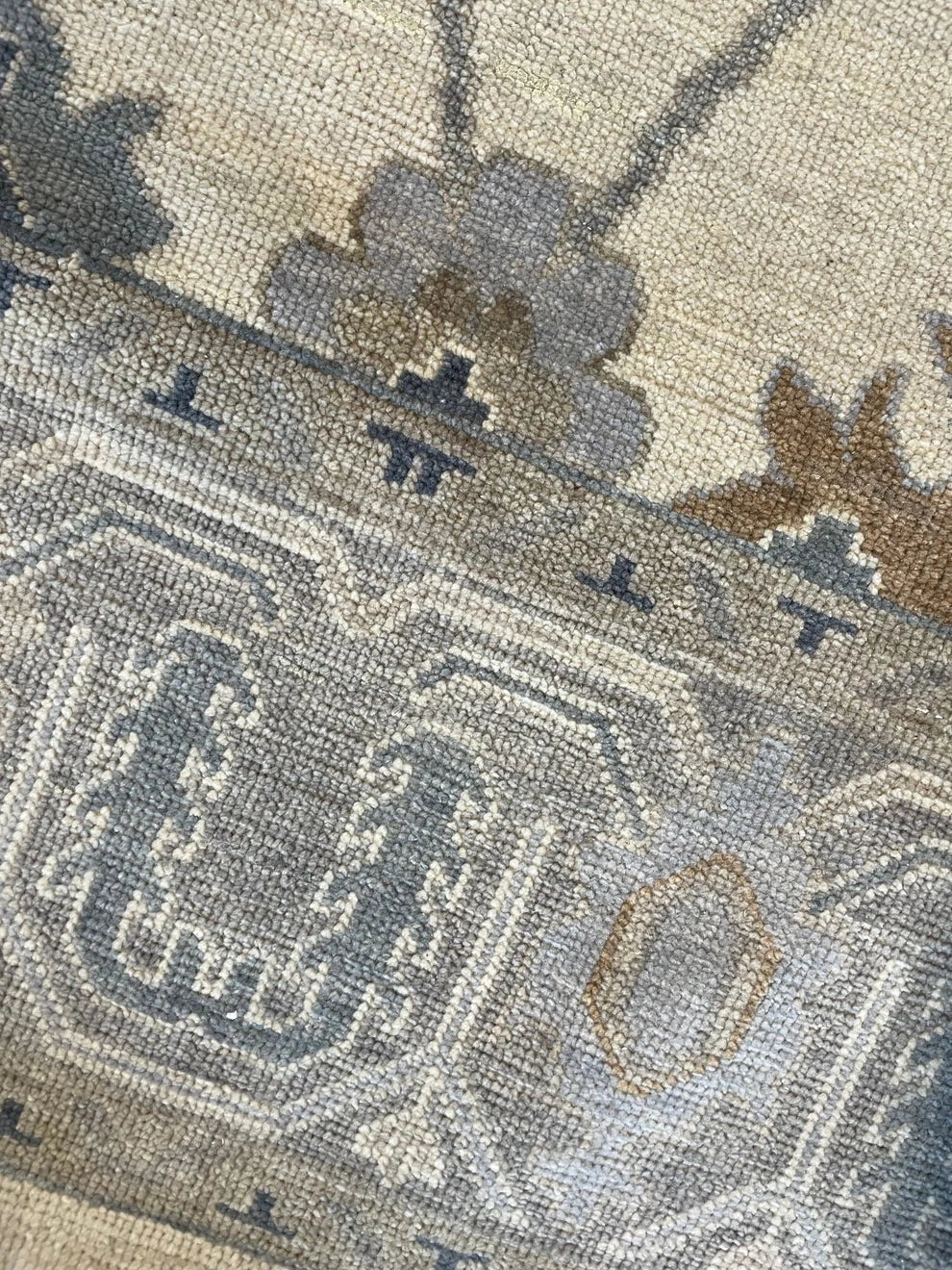 Handknotted  Rug Turkish Knot Oushak Rug Traditional Area Rug Living Room Rug