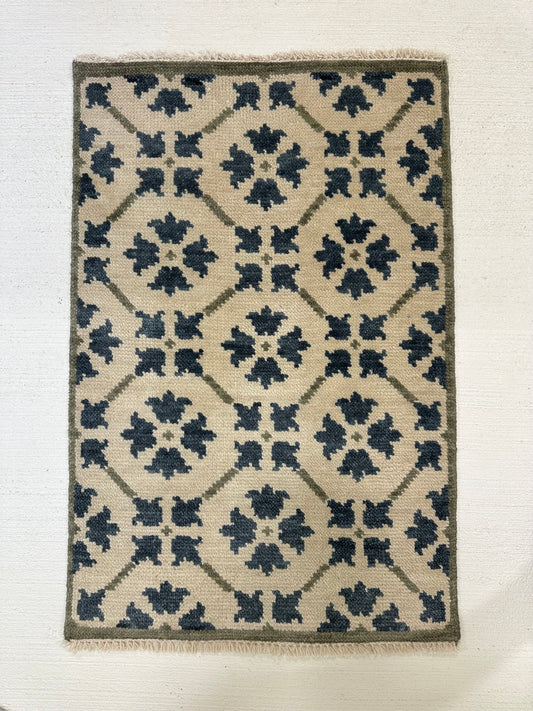 Handknotted Rug Turkish Knot Oushak Rug Traditional Area Rug Living Room Rug